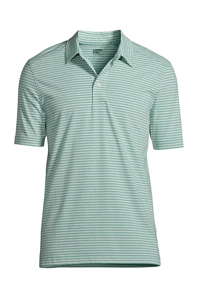 Lands039 End Polo Shirts Men Big And Tall Traditional Fit Performance Polo Teal Shadow Stripe Lands039 End Polo Shirts Men Big And Tall Traditional Fit Performance Polo Teal Shadow Stripe