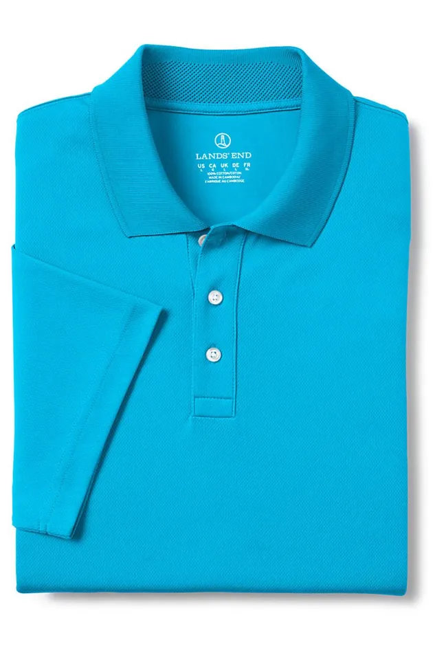 Lands039 End Polo Shirts Men Big Short Sleeve Solid Active Polo Shirt Harbor Gray Lands039 End Polo Shirts Men Big Short Sleeve Solid Active Polo Shirt Harbor Gray