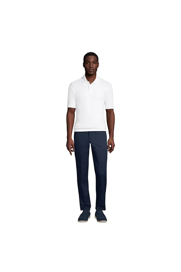 Lands039 End Polo Shirts Men Short Sleeve Banded Bottom Polo Shirt Classic Navy Lands039 End Polo Shirts Men Short Sleeve Banded Bottom Polo Shirt Classic Navy