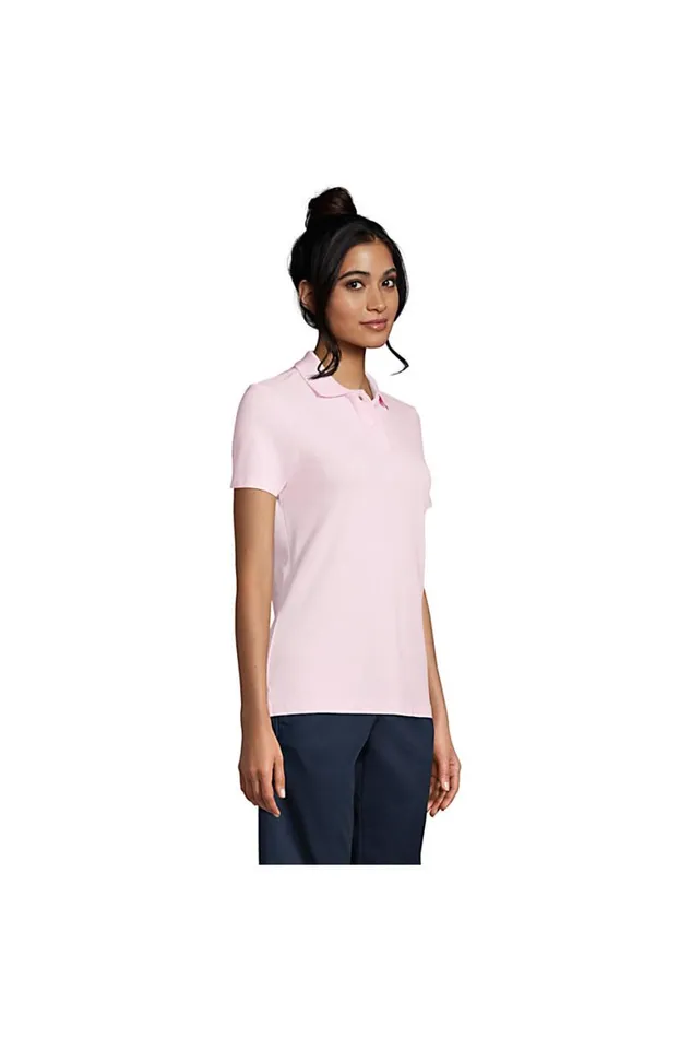 Lands039 End Polo Shirts Women Short Sleeve Feminine Fit Mesh Polo Shirt Black Lands039 End Polo Shirts Women Short Sleeve Feminine Fit Mesh Polo Shirt Black