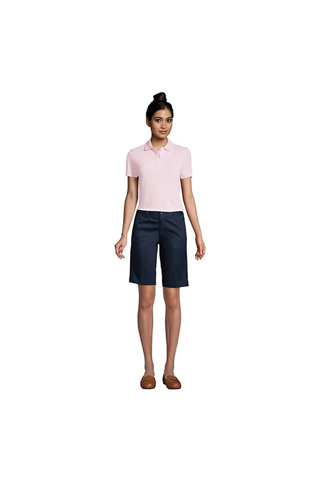 Lands039 End Polo Shirts Women Short Sleeve Feminine Fit Mesh Polo Shirt Black Lands039 End Polo Shirts Women Short Sleeve Feminine Fit Mesh Polo Shirt Black