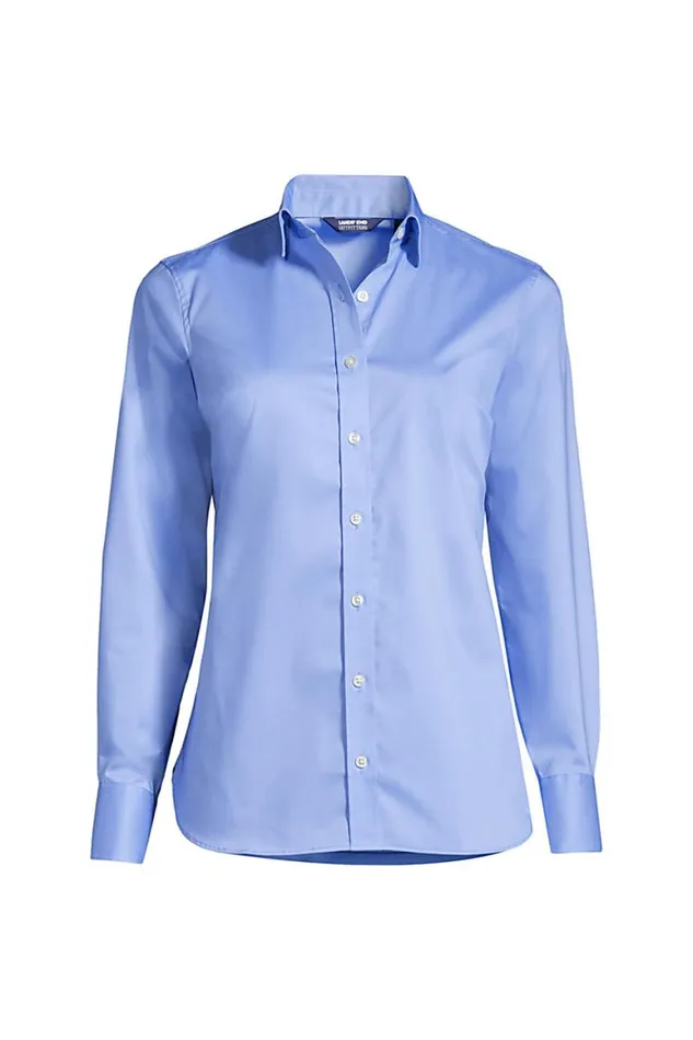 Lands039 End Shirts and Blouses Women Plus Size No Gape Stretch Shirt China Blue Lands039 End Shirts and Blouses Women Plus Size No Gape Stretch Shirt China Blue