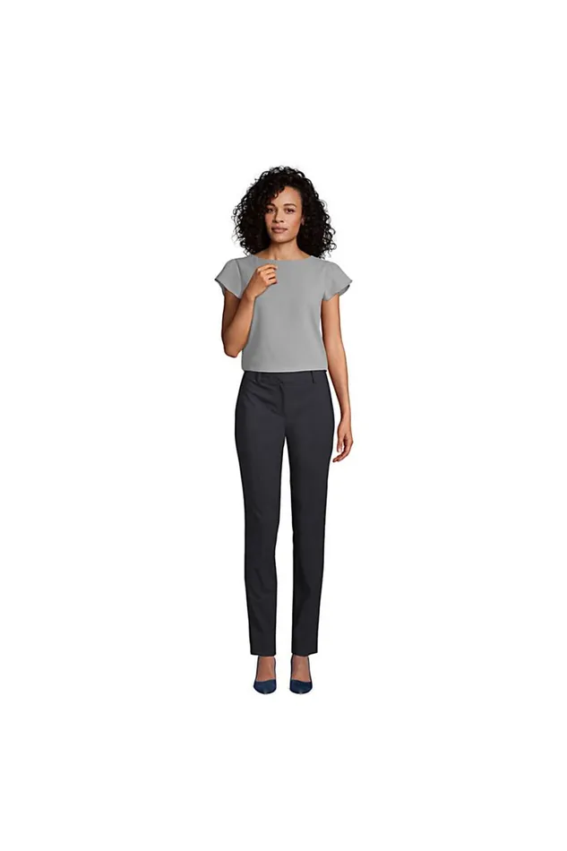 Lands039 End Shirts and Blouses Women Short Sleeve Crepe Tulip Sleeve Blouse Harbor Gray Lands039 End Shirts and Blouses Women Short Sleeve Crepe Tulip Sleeve Blouse Harbor Gray