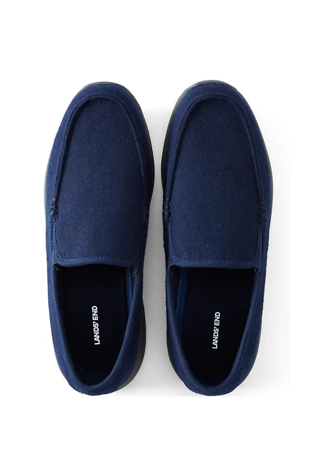 Lands039 End Shoes Men Casual Slip On Shoes Radiant Navy Heather