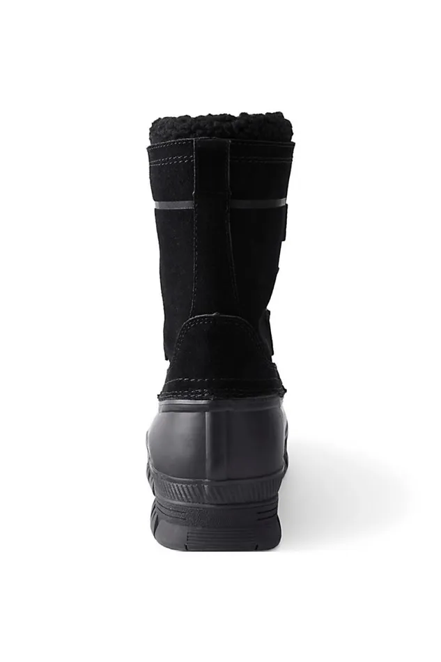 Lands039 End Shoes Men Expedition Suede Insulated Winter Snow Boots Black Lands039 End Shoes Men Expedition Suede Insulated Winter Snow Boots Black