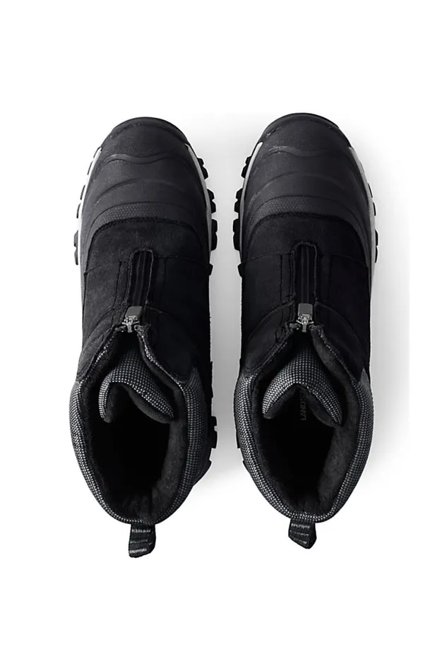 Lands039 End Shoes Men Squall Zip Insulated Winter Snow Boots Black Lands039 End Shoes Men Squall Zip Insulated Winter Snow Boots Black