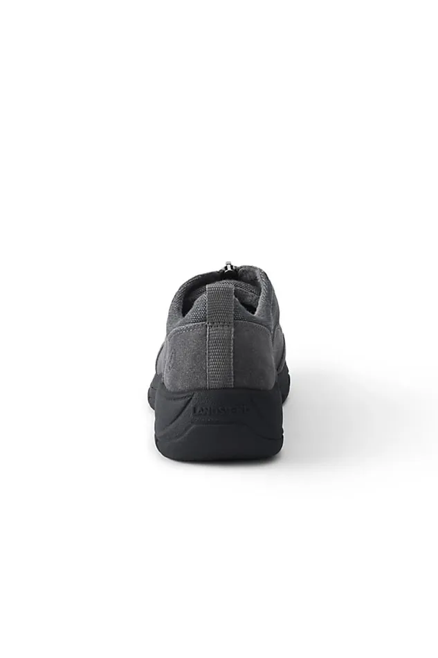Lands039 End Shoes Women All Weather Insulated Suede Leather Zip Moc Shoes Warm Graphite Suede Lands039 End Shoes Women All Weather Insulated Suede Leather Zip Moc Shoes Warm Graphite Suede