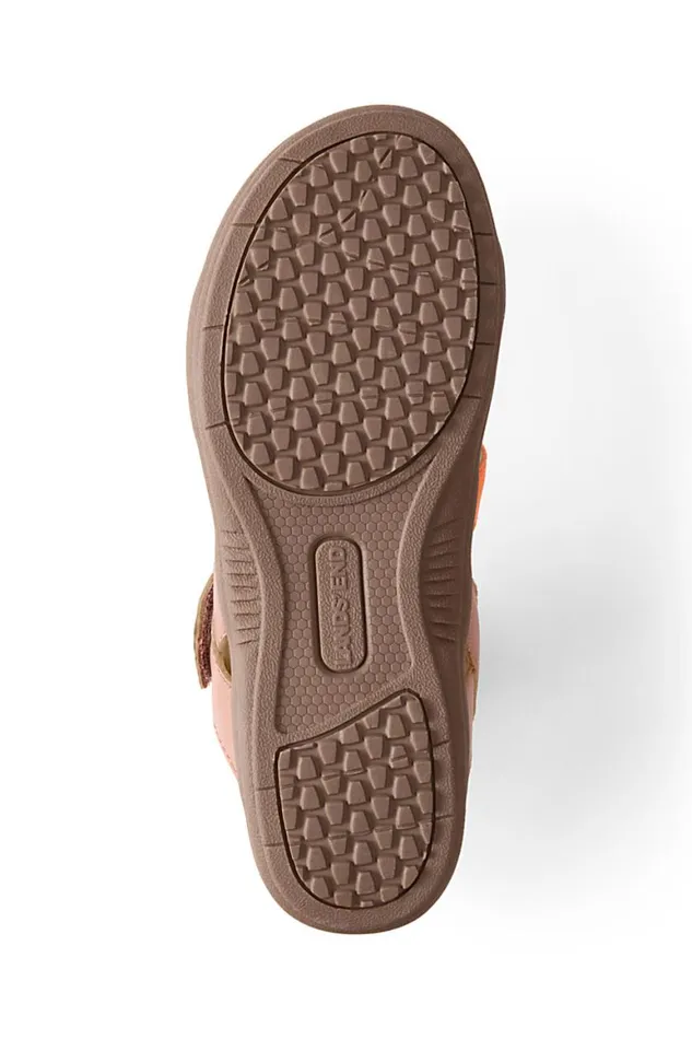 Lands039 End Shoes Women Braided Leather Comfort Flat Sandals Mauve Quartz Suede Colorblock