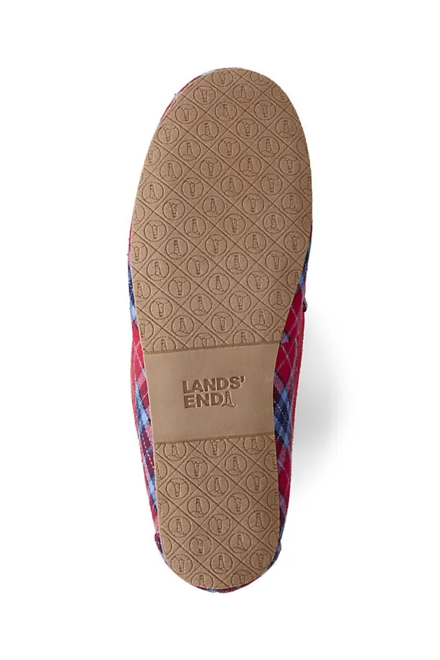 Lands039 End Shoes Women Moccasin Slippersplaid Rich Red Multi Plaid Lands039 End Shoes Women Moccasin Slippersplaid Rich Red Multi Plaid