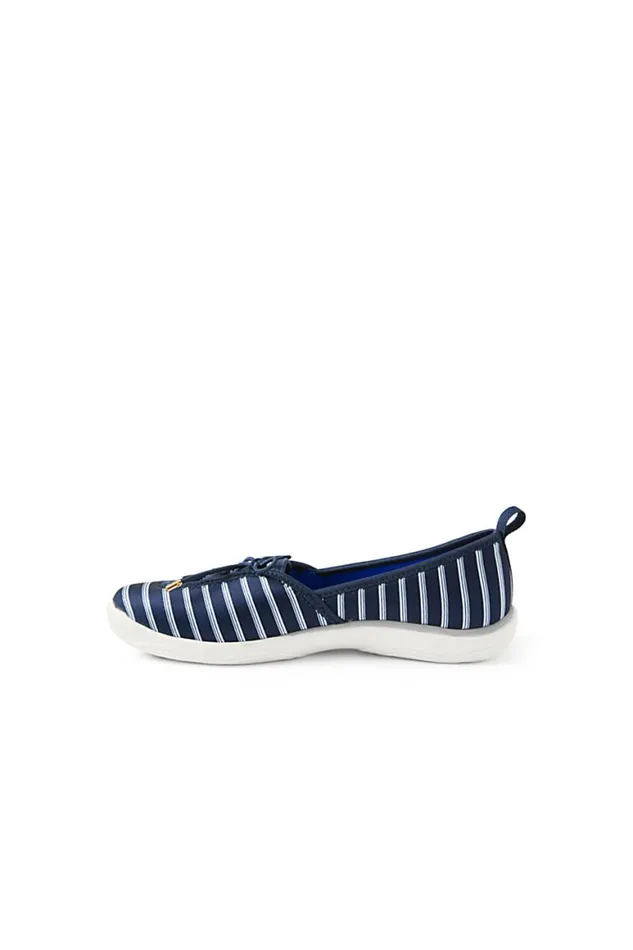 Lands039 End Shoes Women Slip On Skimmer Water Shoes Deep Sea Navy Founders Stripe Lands039 End Shoes Women Slip On Skimmer Water Shoes Deep Sea Navy Founders Stripe