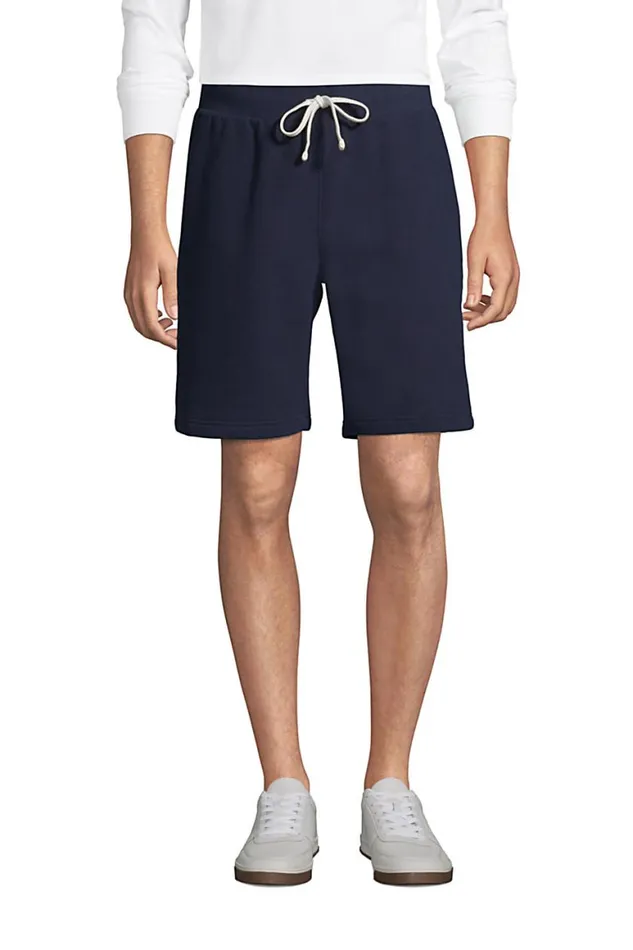 Lands039 End Shorts Men Big Serious Sweats Shorts Radiant Navy