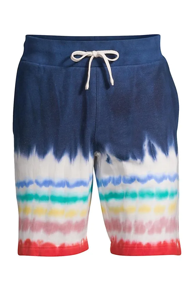 Lands039 End Shorts Men Serious Sweats Shorts Deep Sea Navy Rainbow Tie Dye Lands039 End Shorts Men Serious Sweats Shorts Deep Sea Navy Rainbow Tie Dye