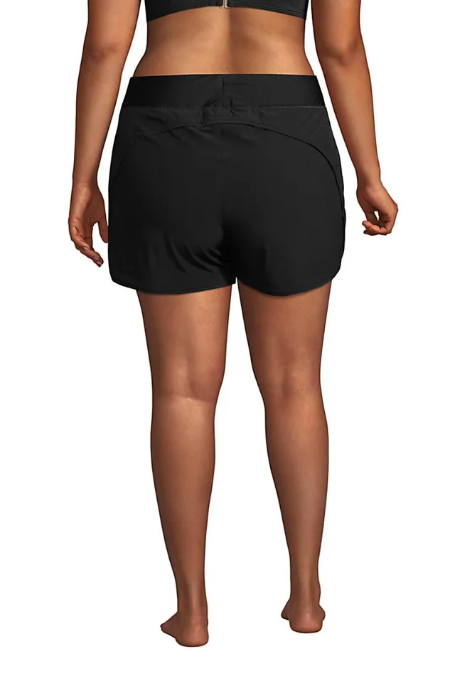 Lands039 End Shorts Women Plus Size 3034 Quick Dry Elastic Waist Board Shorts Swim Coverup Shorts With Panty Black Lands039 End Shorts Women Plus Size 3034 Quick Dry Elastic Waist Board Shorts Swim Coverup Shorts With Panty Black