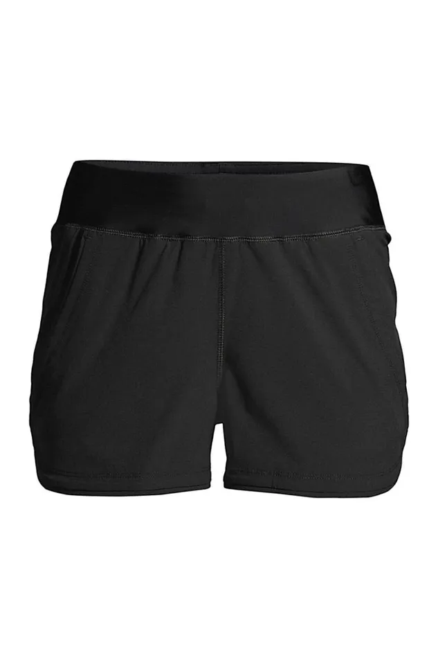 Lands039 End Shorts Women Plus Size 3034 Quick Dry Elastic Waist Board Shorts Swim Coverup Shorts With Panty Black Lands039 End Shorts Women Plus Size 3034 Quick Dry Elastic Waist Board Shorts Swim Coverup Shorts With Panty Black