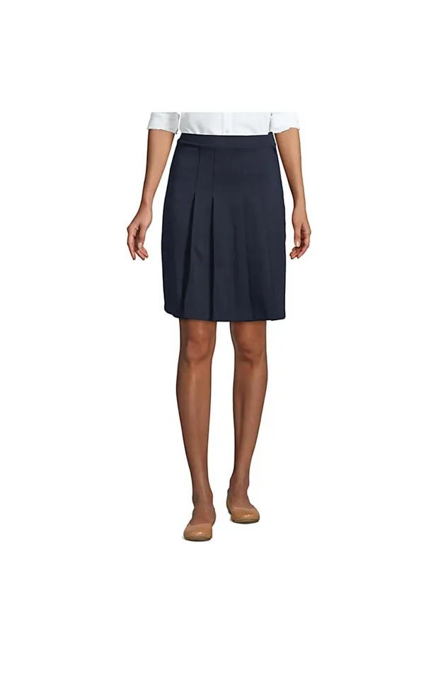Lands039 End Skirts and Skorts Women Adaptive Ponte Skirt Classic Navy