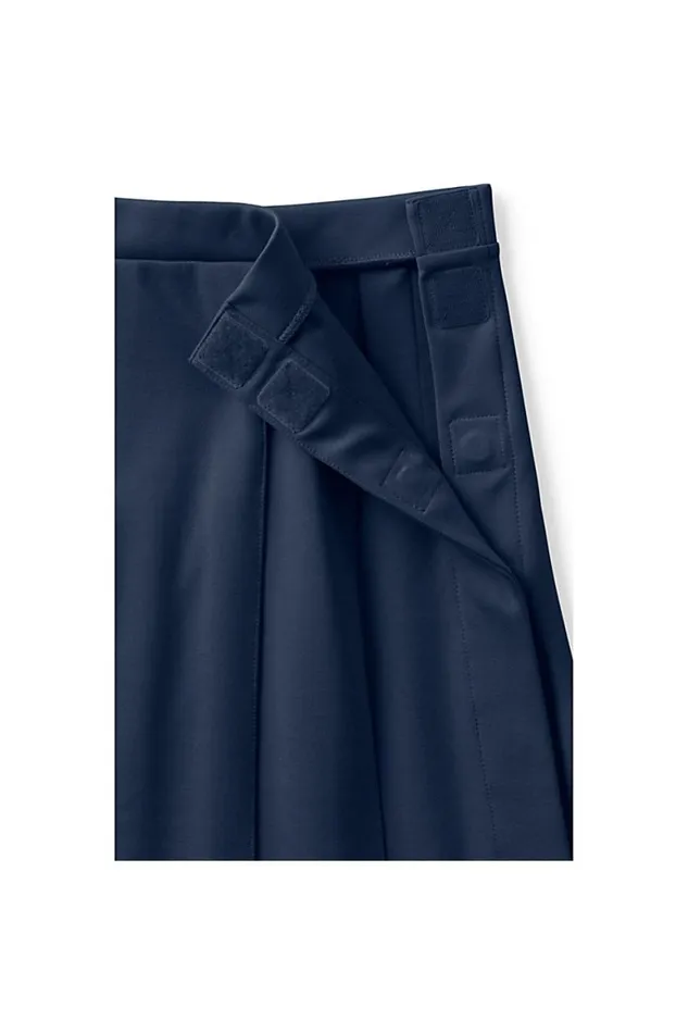 Lands039 End Skirts and Skorts Women Adaptive Ponte Skirt Classic Navy