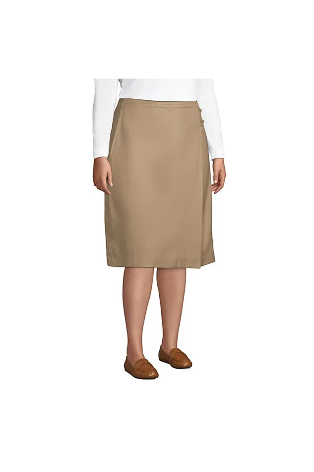 Lands039 End Skirts and Skorts Women Plus Solid Aline Skirt Below The Knee Black Lands039 End Skirts and Skorts Women Plus Solid Aline Skirt Below The Knee Black