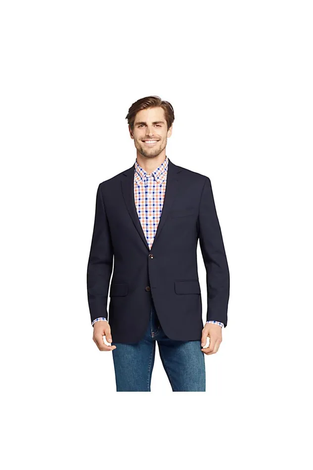 Lands039 End Sportcoats and Blazers Men Tailored Fit Comero Italian Wool Blazer Navy Lands039 End Sportcoats and Blazers Men Tailored Fit Comero Italian Wool Blazer Navy