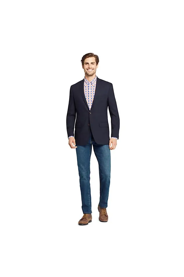 Lands039 End Sportcoats and Blazers Men Tailored Fit Comero Italian Wool Blazer Navy Lands039 End Sportcoats and Blazers Men Tailored Fit Comero Italian Wool Blazer Navy