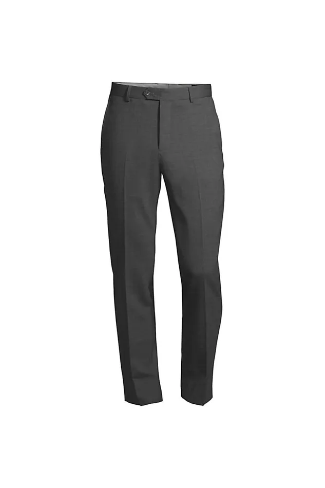 Lands039 End Suits and Separates Men Slim Fit Comfortfirst Yearrounder Wool Dress Pants Dark Charcoal Lands039 End Suits and Separates Men Slim Fit Comfortfirst Yearrounder Wool Dress Pants Dark Charcoal