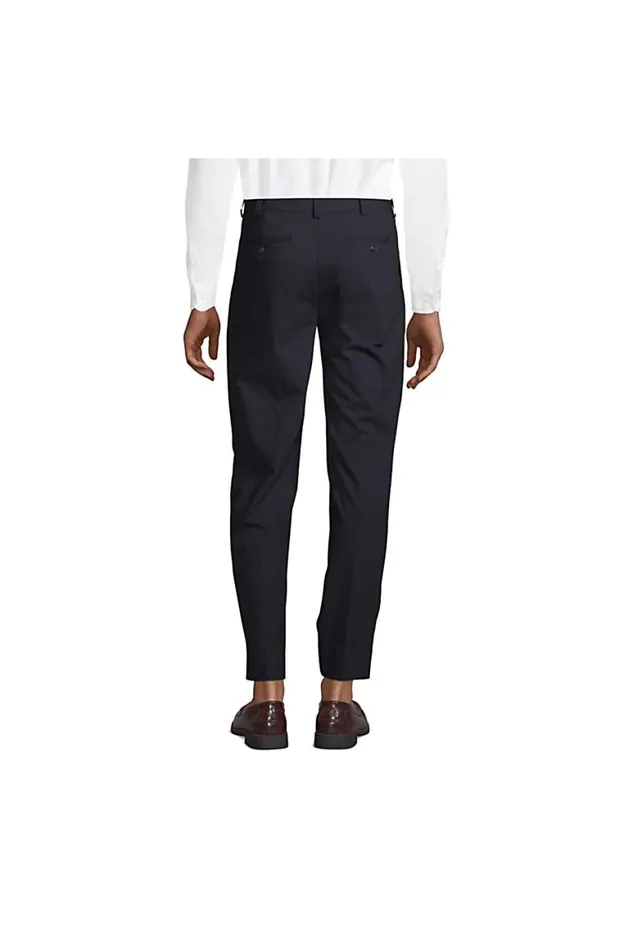 Lands039 End Suits and Separates Men Tall Pleat Washable Wool Trousers True Navy Lands039 End Suits and Separates Men Tall Pleat Washable Wool Trousers True Navy