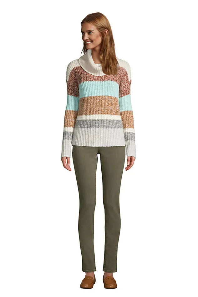 Lands039 End Sweaters Women Cozy Lofty Cowl Neck Sweater 8211 Stripe Cement Heather Marl Stripe Lands039 End Sweaters Women Cozy Lofty Cowl Neck Sweater 8211 Stripe Cement Heather Marl Stripe