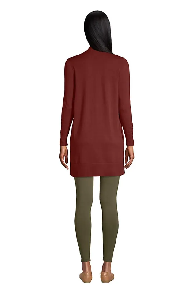 Lands039 End Sweaters Women Fine Gauge Cotton Long Open Cardigan Sweater Soft Iris Purple Lands039 End Sweaters Women Fine Gauge Cotton Long Open Cardigan Sweater Soft Iris Purple