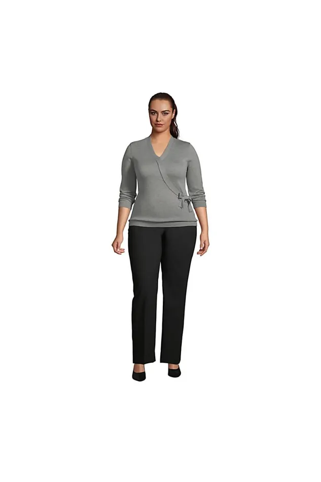 Lands039 End Sweaters Women Plus Size Cotton Modal 34 Sleeve Tie Waist Pullover Sweater Rubellite Lands039 End Sweaters Women Plus Size Cotton Modal 34 Sleeve Tie Waist Pullover Sweater Rubellite