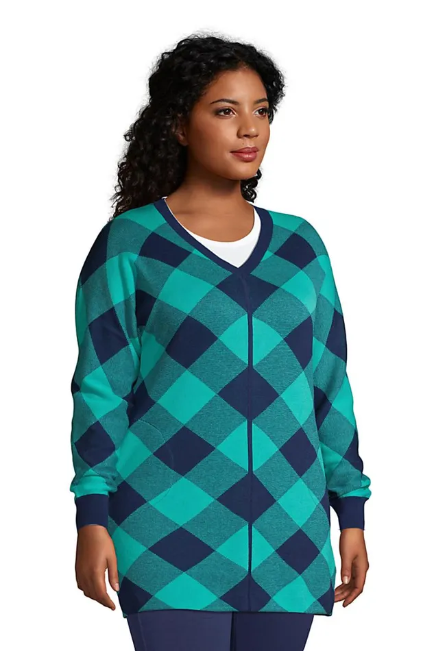 Lands039 End Sweaters Women Plus Size Fine Gauge Cotton Dolman Tunic Sweater 8211 Pattern Black Lands039 End Sweaters Women Plus Size Fine Gauge Cotton Dolman Tunic Sweater 8211 Pattern Black