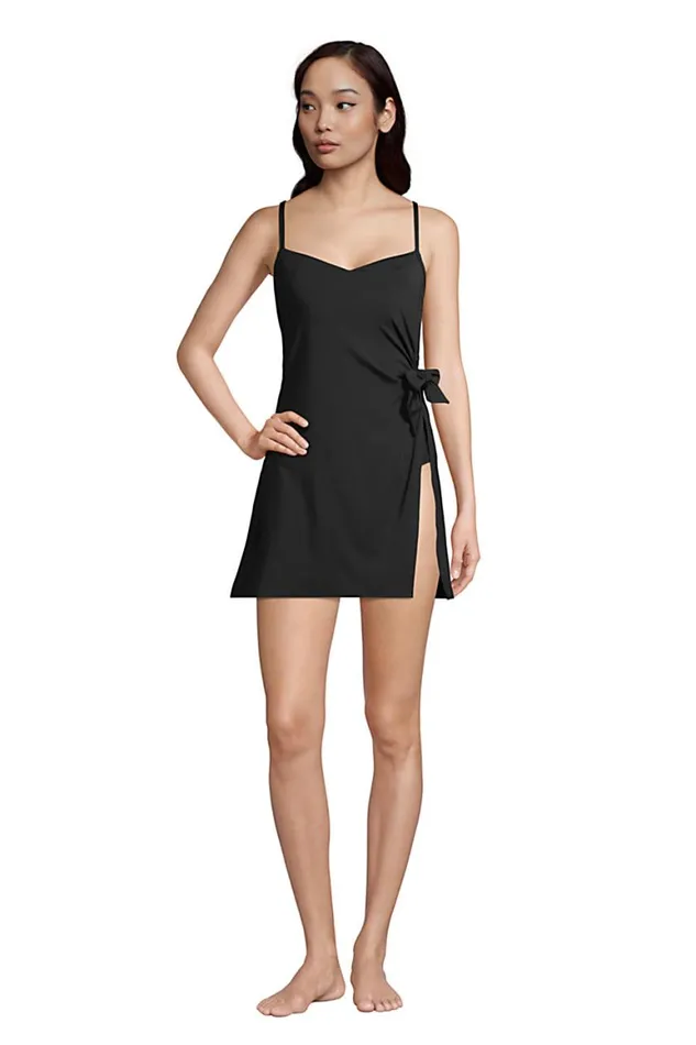 Lands039 End Swimsuits Women Chlorine Resistant Tummy Control Sweetheart Swim Dress One Piece Swimsuit Adjustable Straps Black Lands039 End Swimsuits Women Chlorine Resistant Tummy Control Sweetheart Swim Dress One Piece Swimsuit Adjustable Straps Black