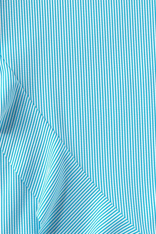 Lands039 End Swimsuits Women Plus Size Chlorine Resistant Tummy Control Off The Shoulder One Piece Swimsuit Seersucker Turquoise Stripe