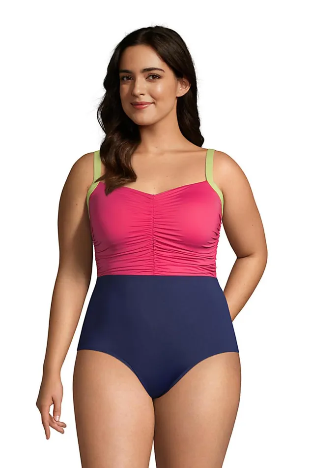 Lands039 End Swimsuits Women Plus Size Chlorine Resistant Tummy Control Sweetheart One Piece Swimsuit Adjustable Straps Deep Sea Navy Lands039 End Swimsuits Women Plus Size Chlorine Resistant Tummy Control Sweetheart One Piece Swimsuit Adjustable Straps Deep Sea Navy