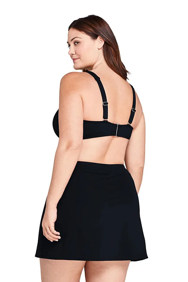 Lands039 End Swimsuits Women Plus Size Twist Front Vneck Underwire Bikini Top Swimsuit With Adjustable Straps Black Lands039 End Swimsuits Women Plus Size Twist Front Vneck Underwire Bikini Top Swimsuit With Adjustable Straps Black