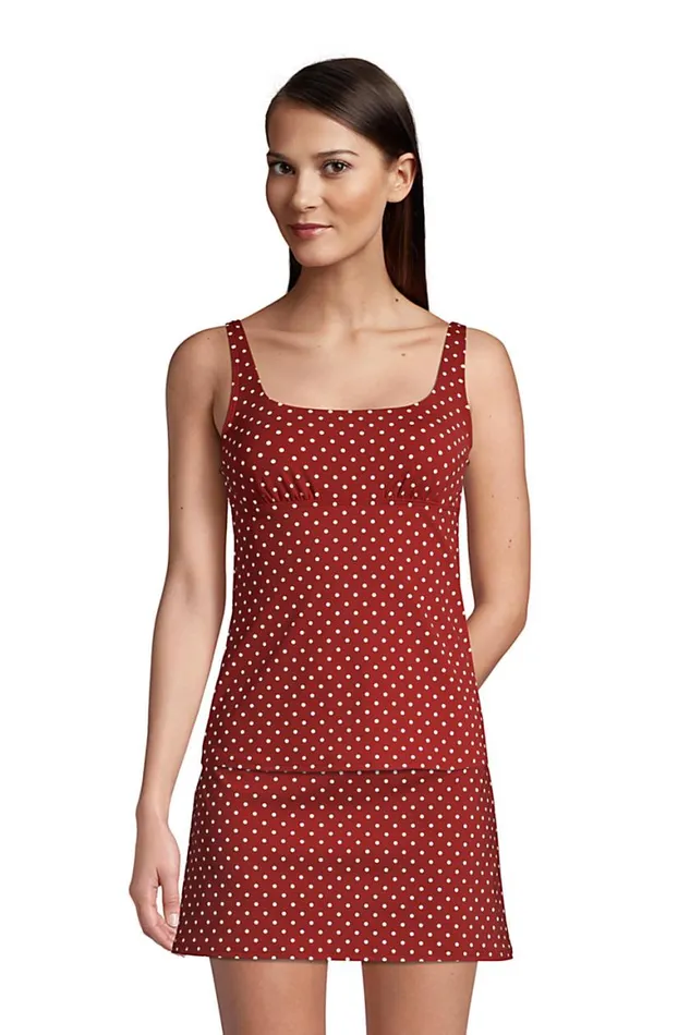 Lands039 End Swimsuits Women Square Neck Underwire Tankini Top Swimsuit With Adjustable Straps Print Paprika Lands039 End Swimsuits Women Square Neck Underwire Tankini Top Swimsuit With Adjustable Straps Print Paprika