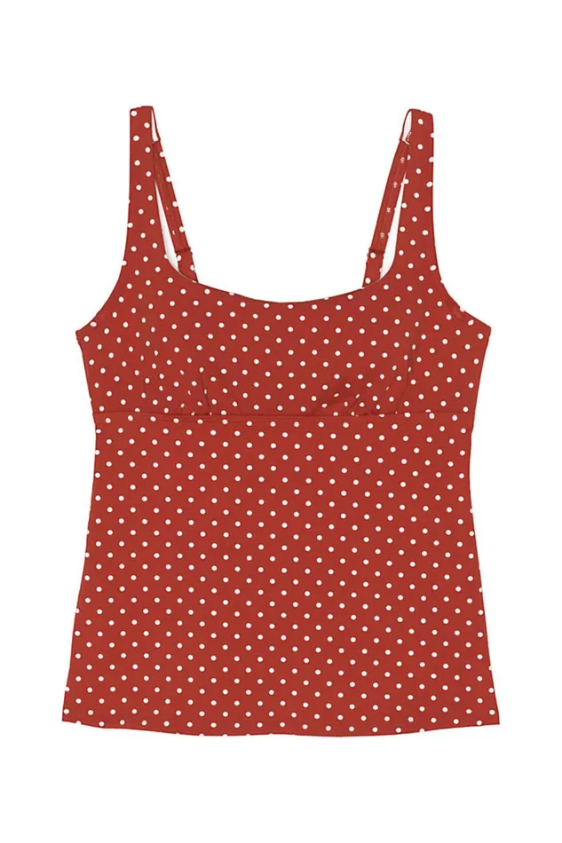 Lands039 End Swimsuits Women Square Neck Underwire Tankini Top Swimsuit With Adjustable Straps Print Paprika Lands039 End Swimsuits Women Square Neck Underwire Tankini Top Swimsuit With Adjustable Straps Print Paprika