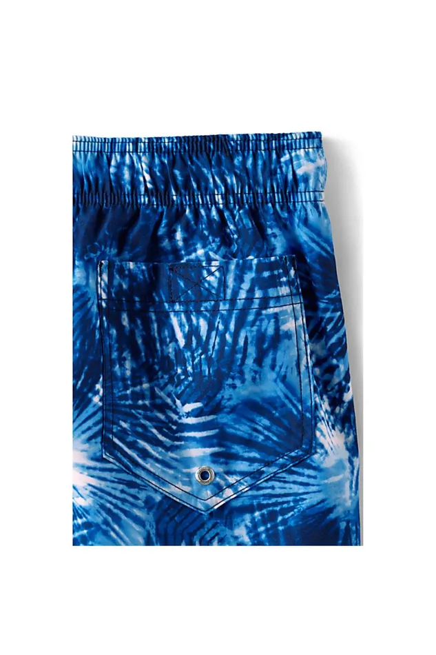 Lands039 End Swimwear Men 6034 Print Volley Swim Trunks Deep Sea Navy Tie Dye Palm Lands039 End Swimwear Men 6034 Print Volley Swim Trunks Deep Sea Navy Tie Dye Palm