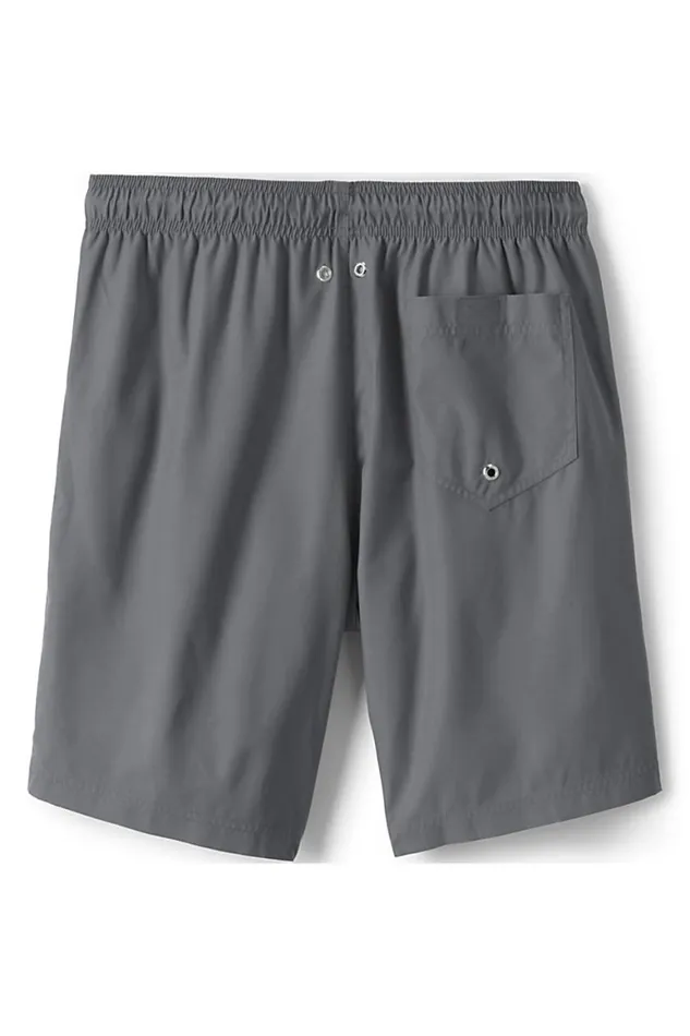 Lands039 End Swimwear Men Big 8034 Solid Volley Swim Trunks Yellow