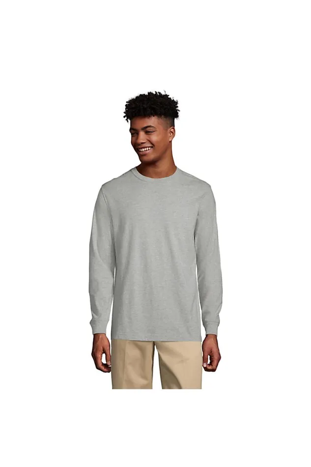 Lands039 End TShirts Men Long Sleeve Essential Tshirt Black