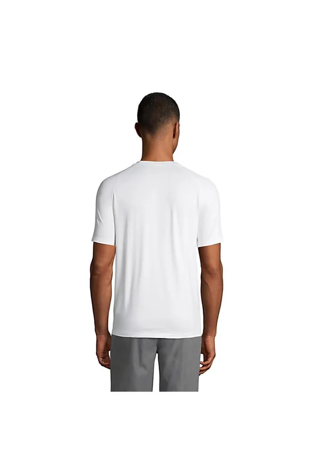 Lands039 End TShirts Men Short Sleeve Active Gym Tshirt Vibrant Sun
