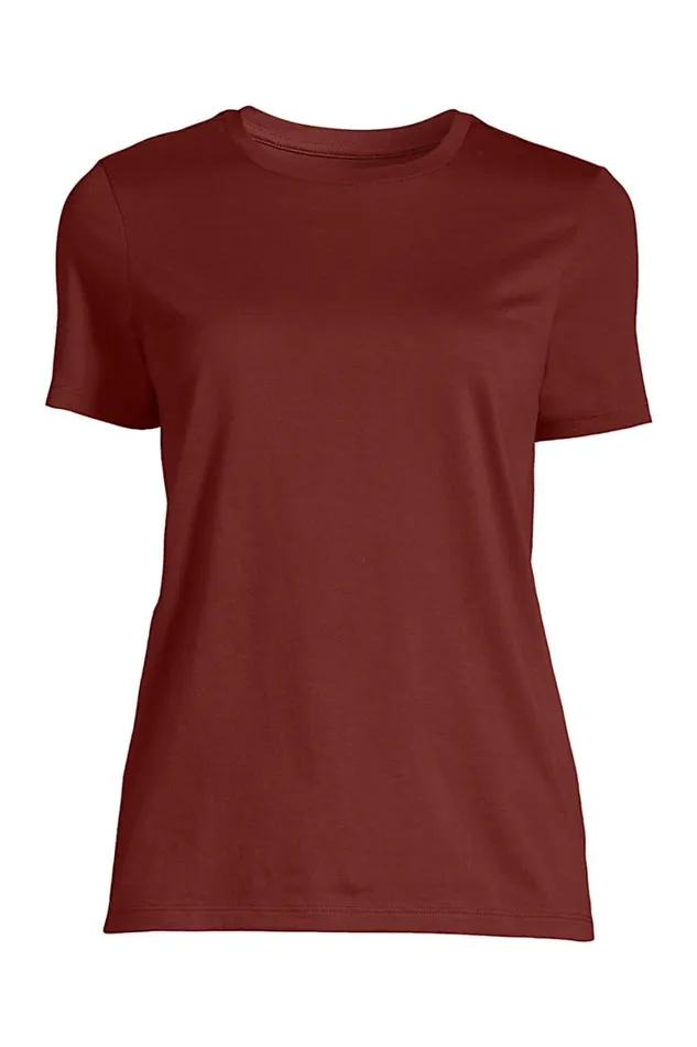 Lands039 End Tops and Tees Women Plus Size Relaxed Supima Cotton Short Sleeve Crewneck Tshirt Ivory Square Paisley Lands039 End Tops and Tees Women Plus Size Relaxed Supima Cotton Short Sleeve Crewneck Tshirt Ivory Square Paisley