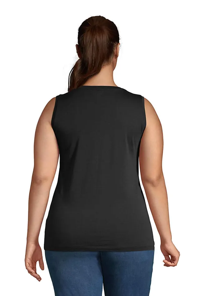 Lands039 End Tops and Tees Women Plus Size Supima Cotton Crew Neck Tank Top Lavender Cloud Lands039 End Tops and Tees Women Plus Size Supima Cotton Crew Neck Tank Top Lavender Cloud