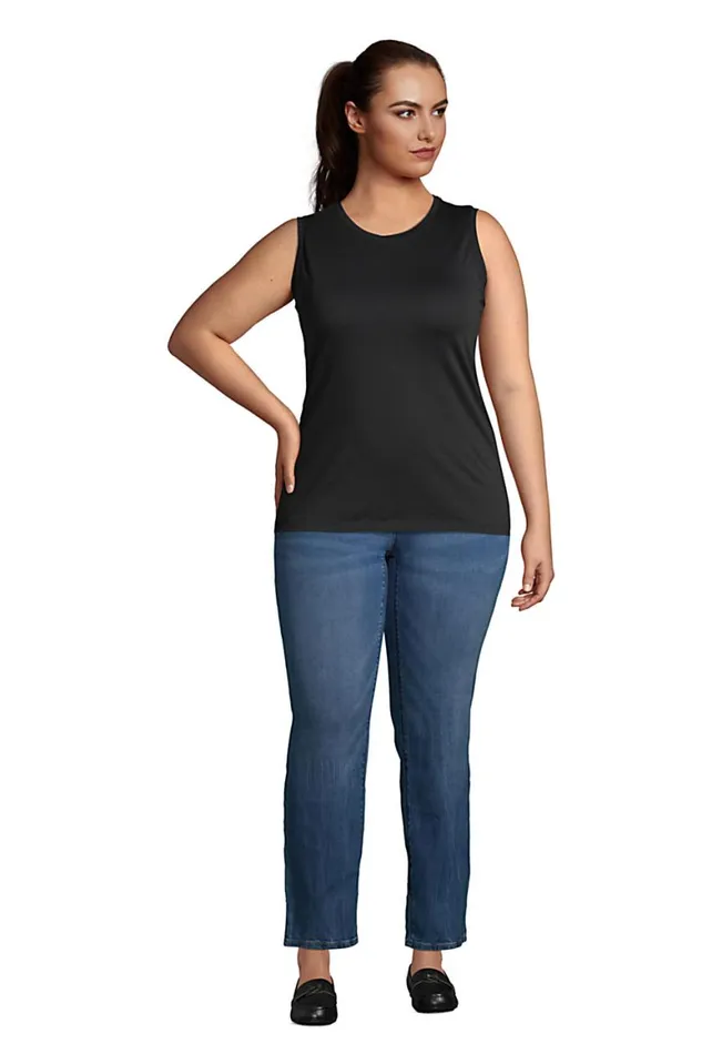 Lands039 End Tops and Tees Women Plus Size Supima Cotton Crew Neck Tank Top Lavender Cloud Lands039 End Tops and Tees Women Plus Size Supima Cotton Crew Neck Tank Top Lavender Cloud