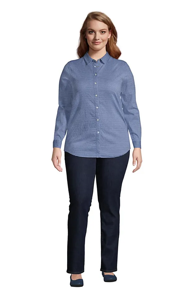 Lands039 End Tunic Tops Women Plus Size Reversible Boyfriend Fit Long Sleeve Tunic Top Soft Tea Rose Stripe Lands039 End Tunic Tops Women Plus Size Reversible Boyfriend Fit Long Sleeve Tunic Top Soft Tea Rose Stripe