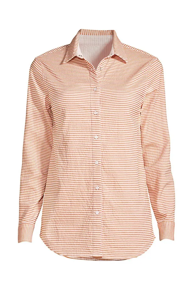 Lands039 End Tunic Tops Women Plus Size Reversible Boyfriend Fit Long Sleeve Tunic Top Soft Tea Rose Stripe Lands039 End Tunic Tops Women Plus Size Reversible Boyfriend Fit Long Sleeve Tunic Top Soft Tea Rose Stripe