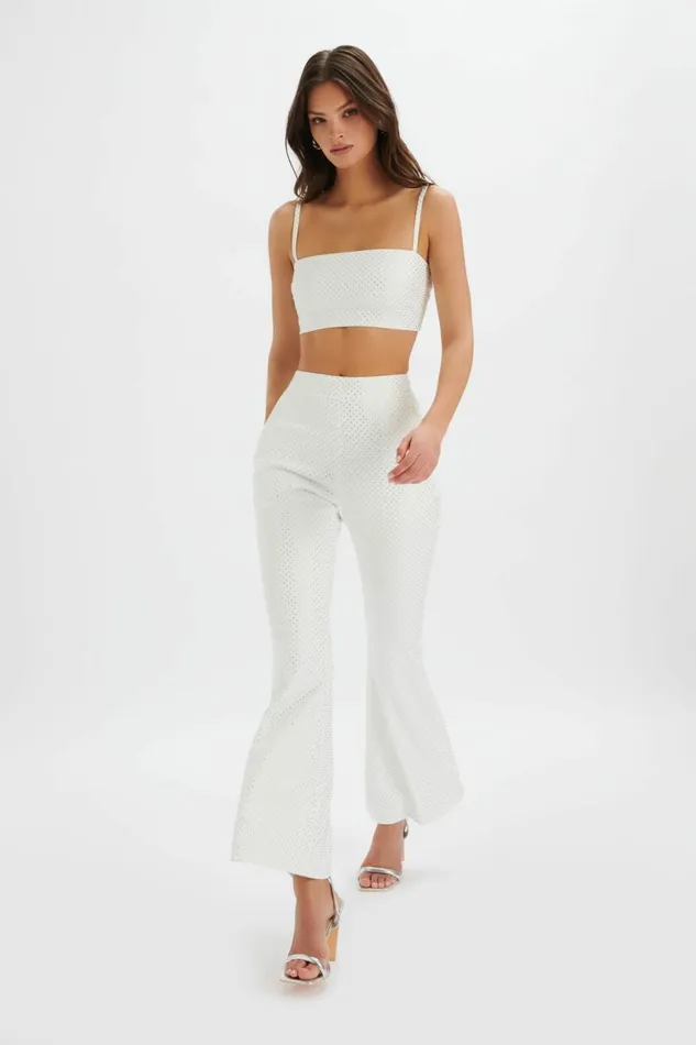 Lavish Alice Suiting DINA Crystal Embellished Bandeau In White White 8211 Women