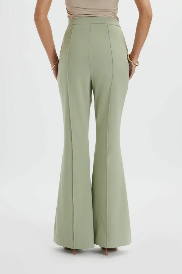Lavish Alice Suiting EMELIE Fit and Flare Trousers In Sage Green Sage Green 8211 Women