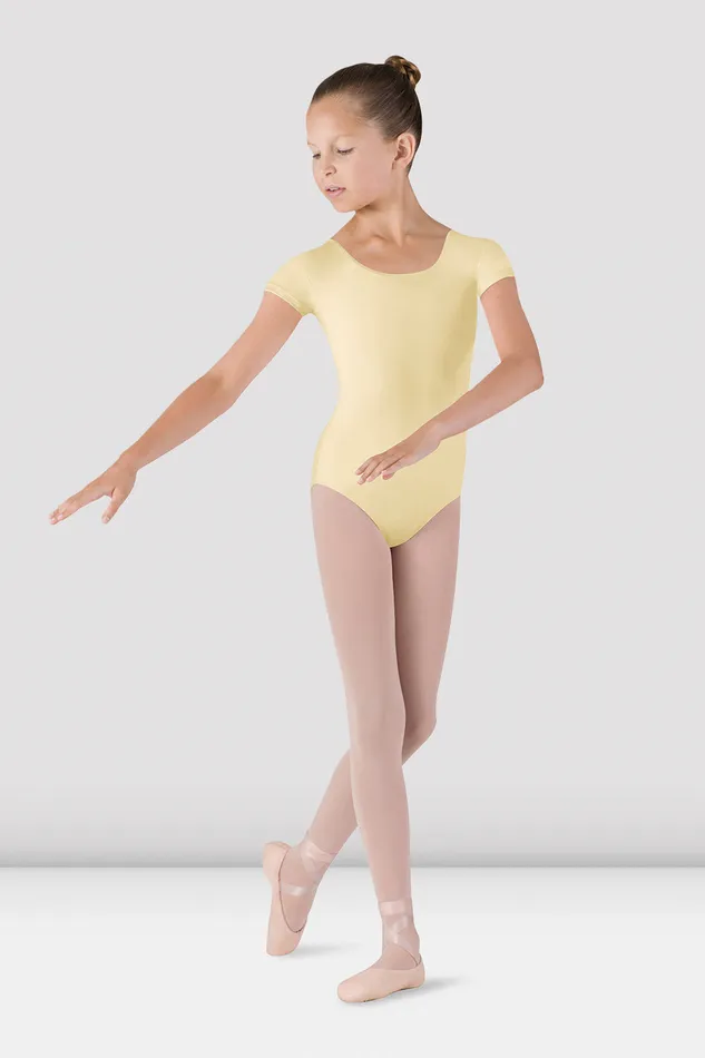 Leotards Bloch Children Girls Dujour Cap Sleeve Leotard Sunshine