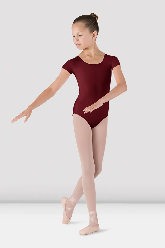 Leotards Children Bloch Girls Dujour Cap Sleeve Leotard Burgundy