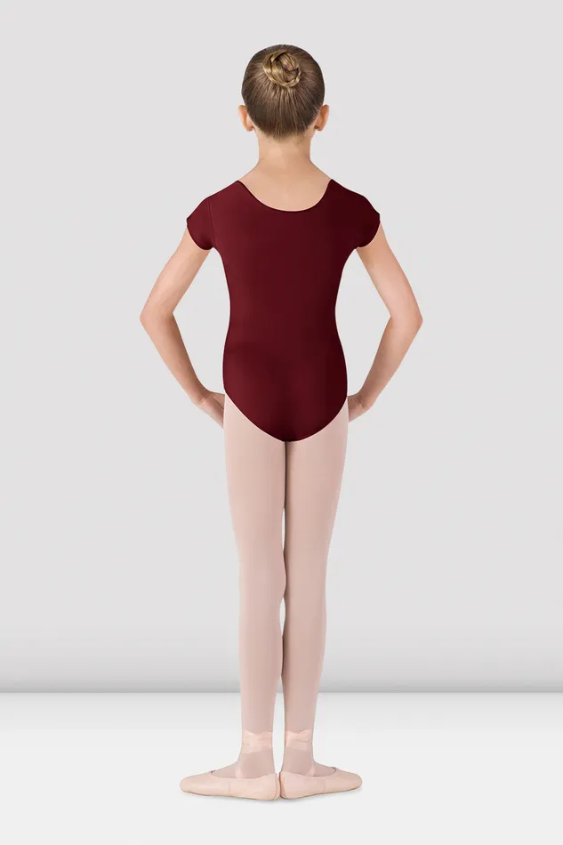 Leotards Children Bloch Girls Dujour Cap Sleeve Leotard Burgundy