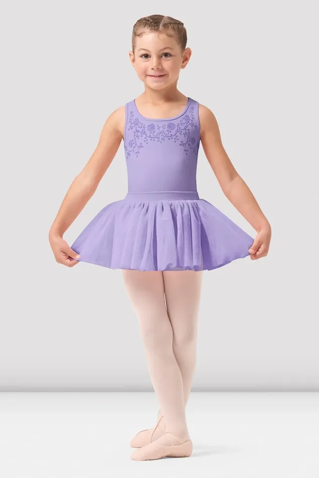 Leotards Girls Leila Cross Back Tutu Dress Lilac Bloch Children